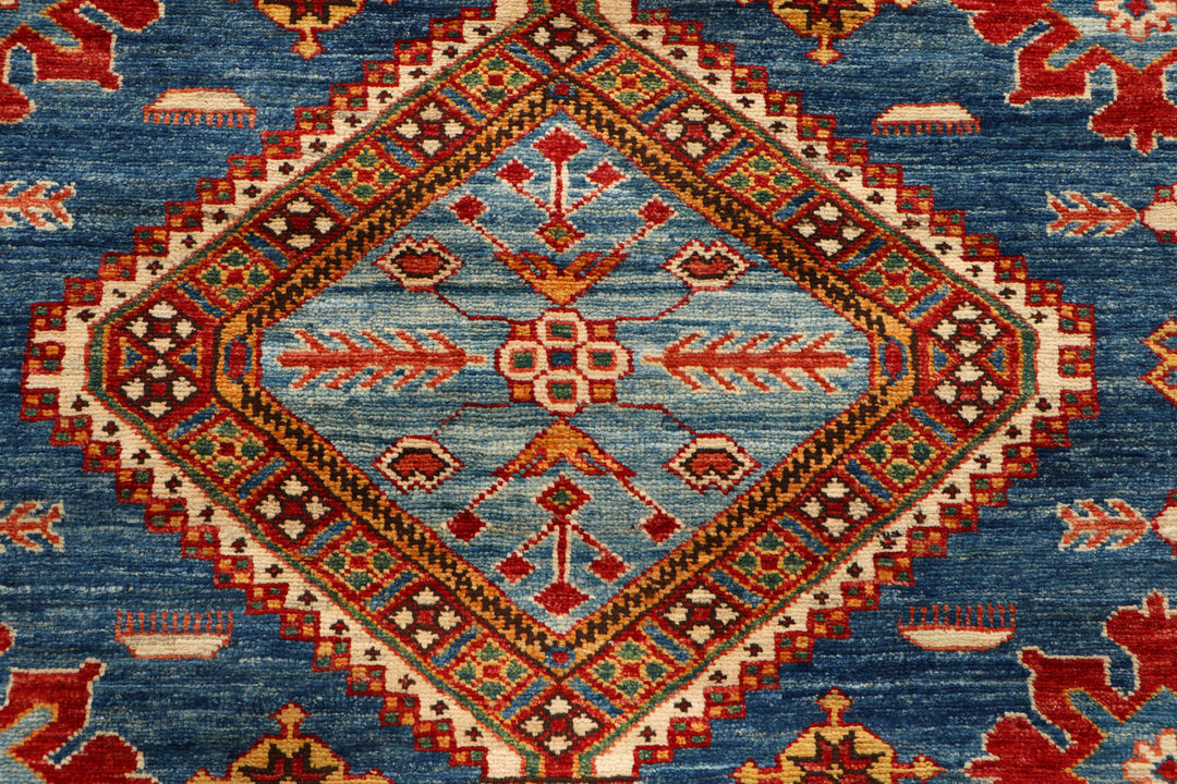 Steel Blue Kazak 5' 9 x 8' 4 - No. 69960