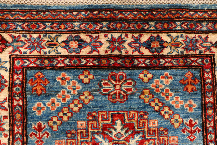 Steel Blue Kazak 2' 7 x 10' 3 - No. 69965