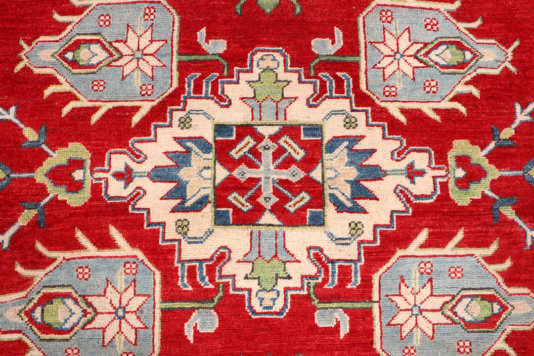 Firebrick Kazak 6' 7 x 9' 11 - No. 69973