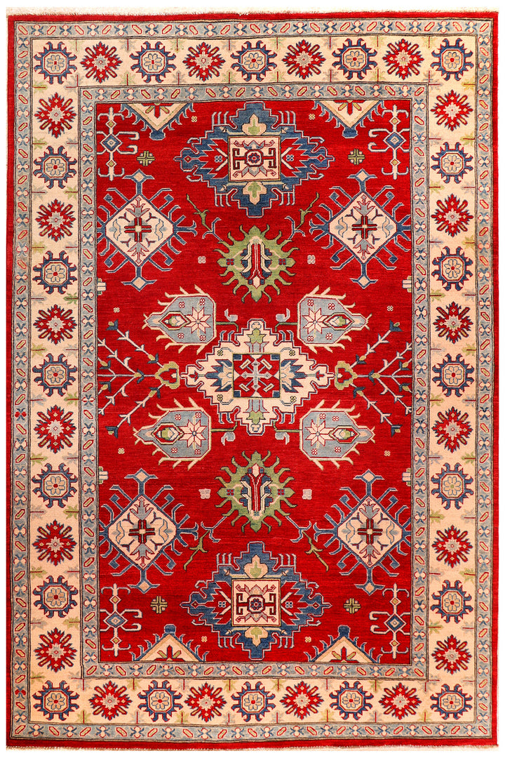 Firebrick Kazak 6' 7 x 9' 11 - No. 69973