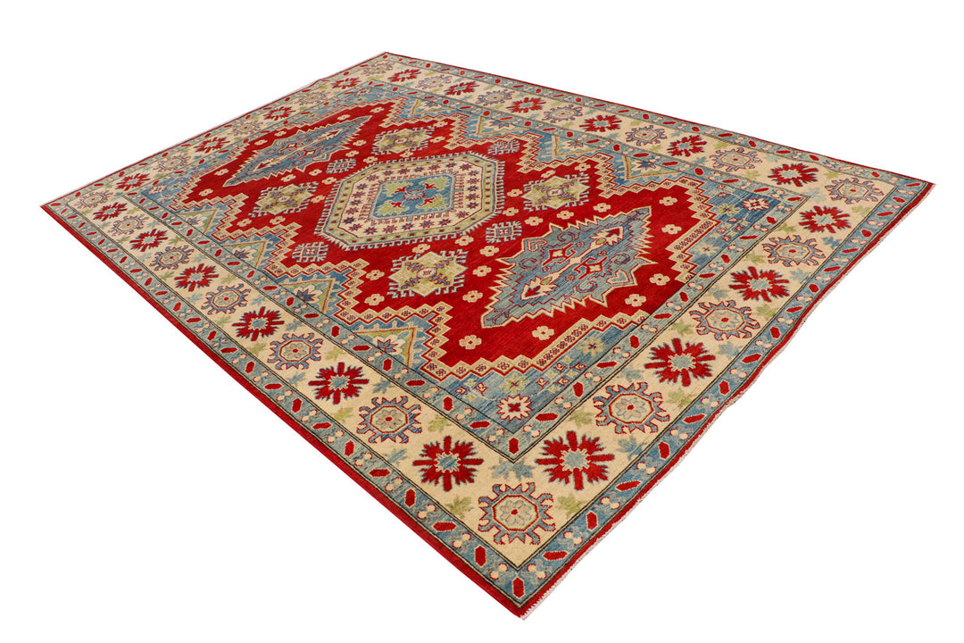 Firebrick Kazak 6' 8 x 9' 9 - No. 69974