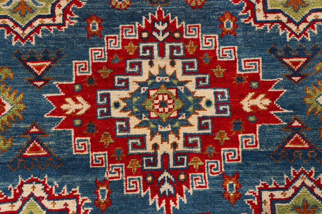 Steel Blue Kazak 4' 11 x 7' - No. 69982