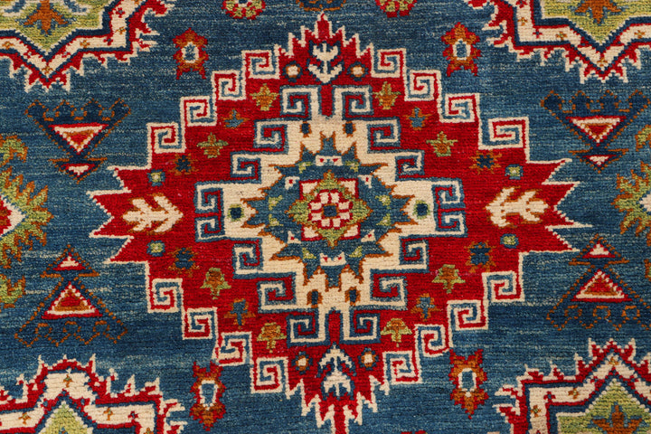 Steel Blue Kazak 4' 11 x 7' - No. 69982