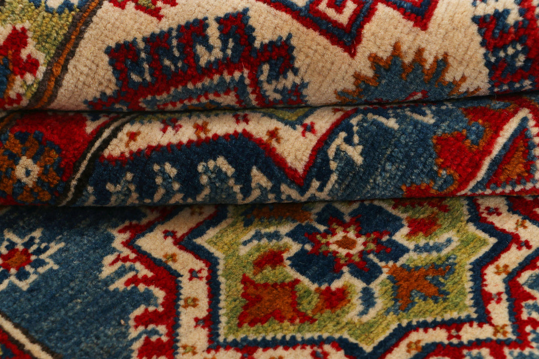 Steel Blue Kazak 4' 11 x 7' - No. 69982