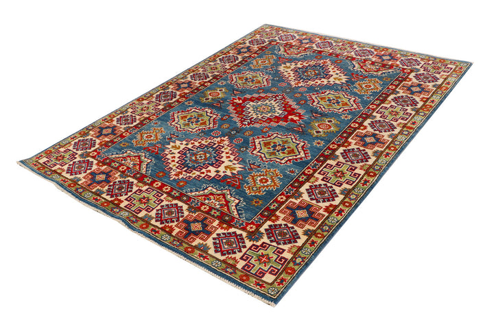 Steel Blue Kazak 4' 11 x 7' - No. 69982