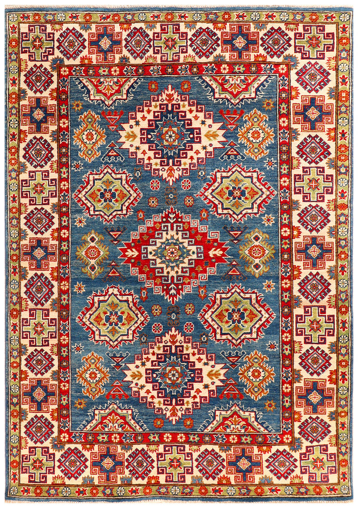 Steel Blue Kazak 4' 11 x 7' - No. 69982