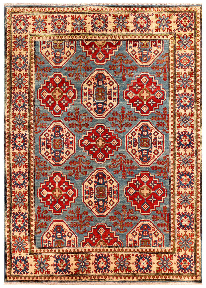 Steel Blue Kazak 4' 10 x 6' 9 - No. 69985