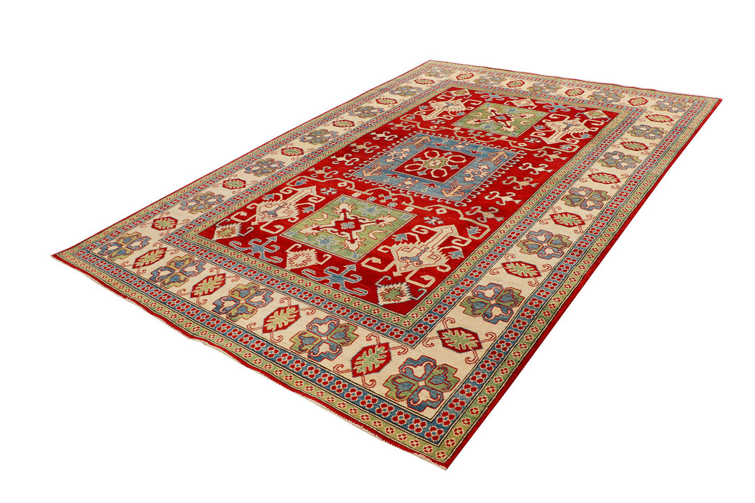 Firebrick Kazak 6' 8 x 9' 9 - No. 69991