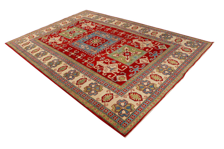 Firebrick Kazak 6' 8 x 9' 9 - No. 69991