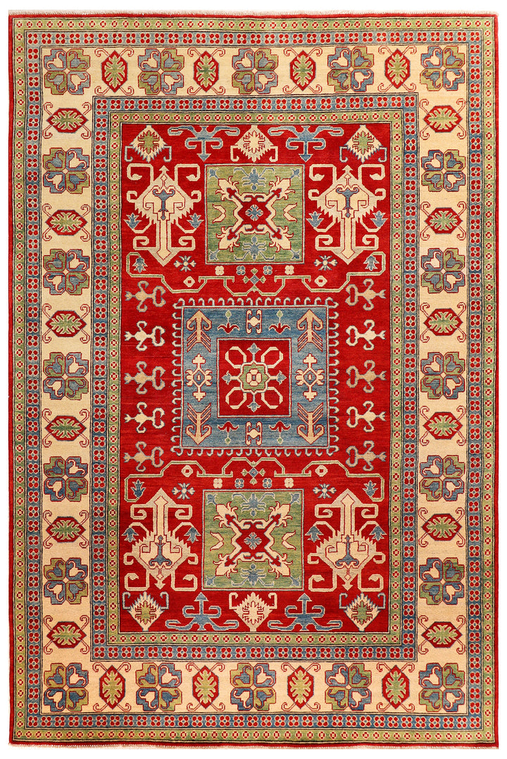 Firebrick Kazak 6' 8 x 9' 9 - No. 69991