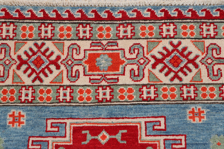 Steel Blue Kazak 4' 9 x 6' 8 - No. 69993