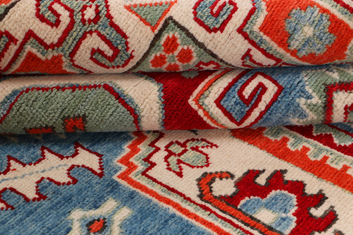 Steel Blue Kazak 4' 9 x 6' 8 - No. 69993