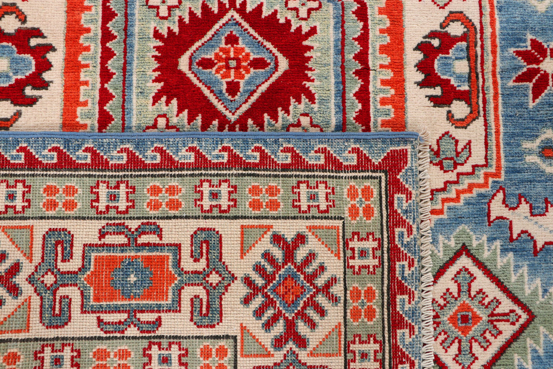 Steel Blue Kazak 4' 9 x 6' 8 - No. 69993