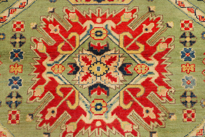 Afghan Kazak Rug 4' 9 x 6' 6 Hand-Knotted view