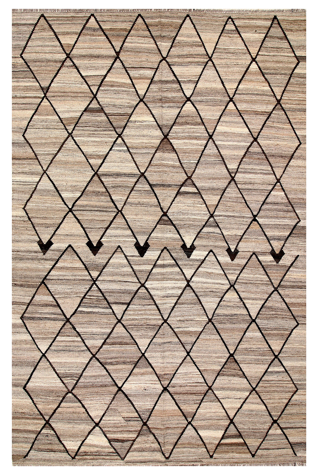 Afghan Kilim Rug 6' 8 x 10' Flat-Weave