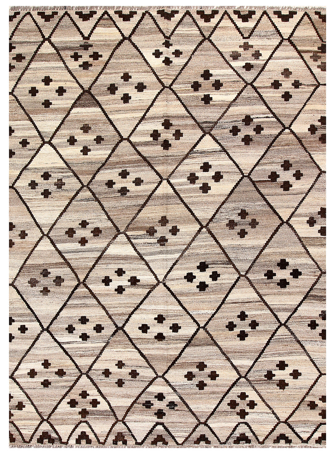 Afghan Kilim Rug 5' 2 x 7' Flat-Weave