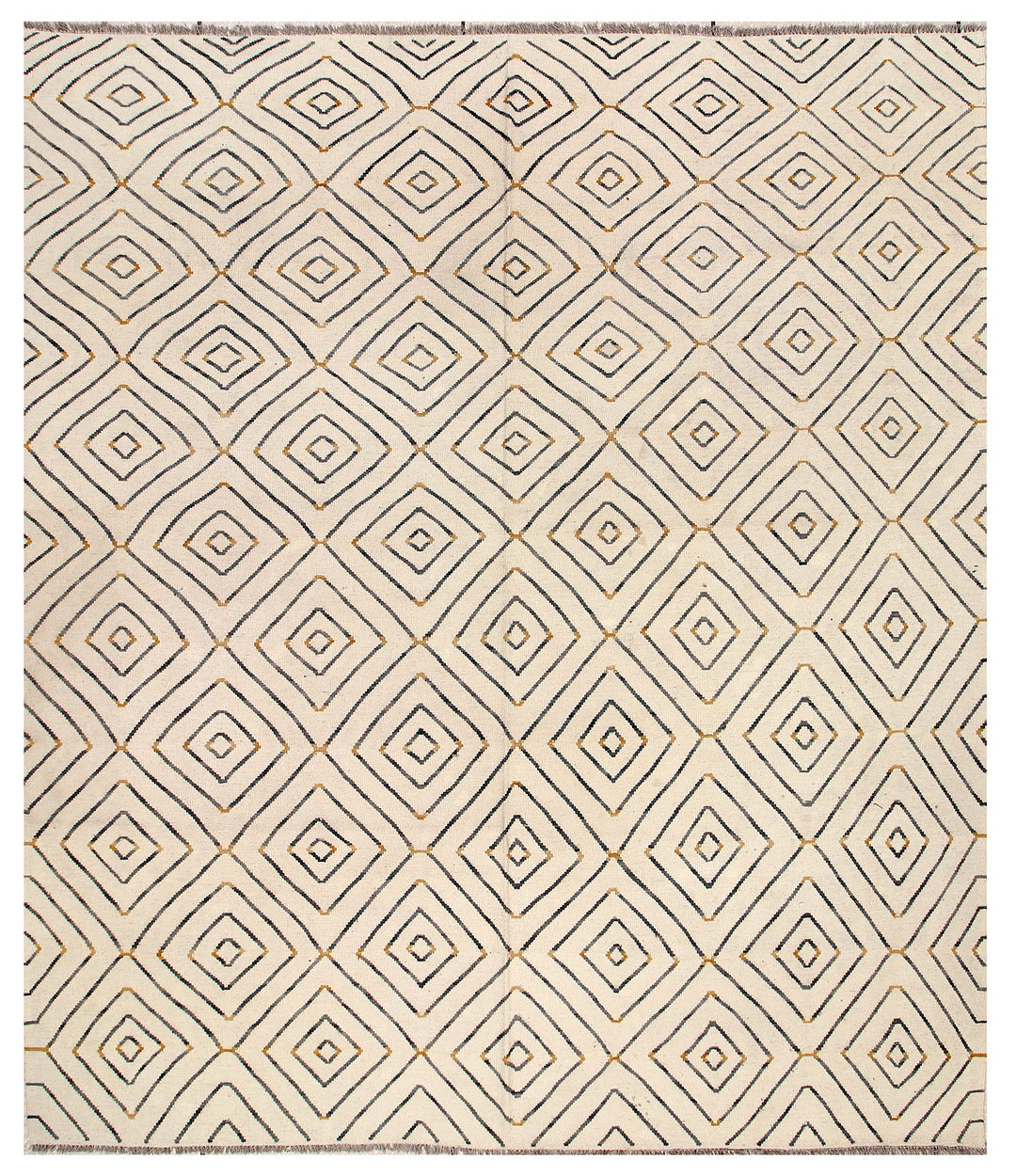 Afghan Kilim Rug 8'9" x 9'11" Flat-Weave