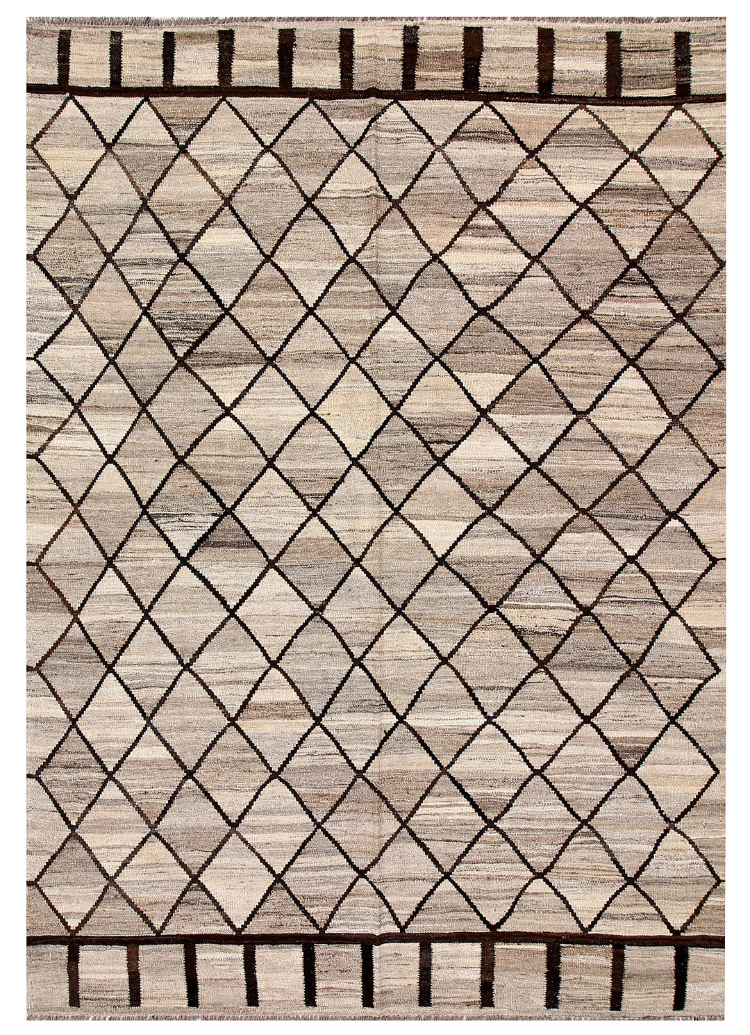 Afghan Kilim Rug 5' 11 x 8' 2 Flat-Weave