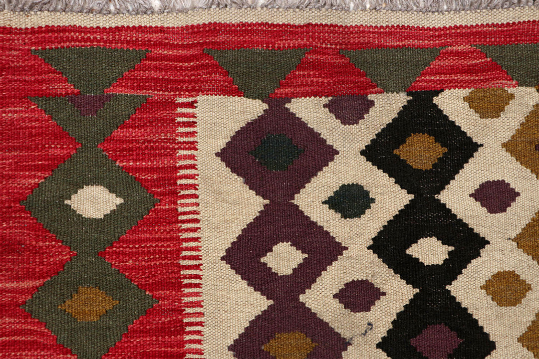 Afghan Kilim Rug 2' 8" x 16' Flat-Weave