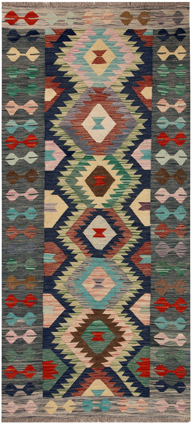 Multi Colored Kilim 3' x 6' 6 - No. 70077