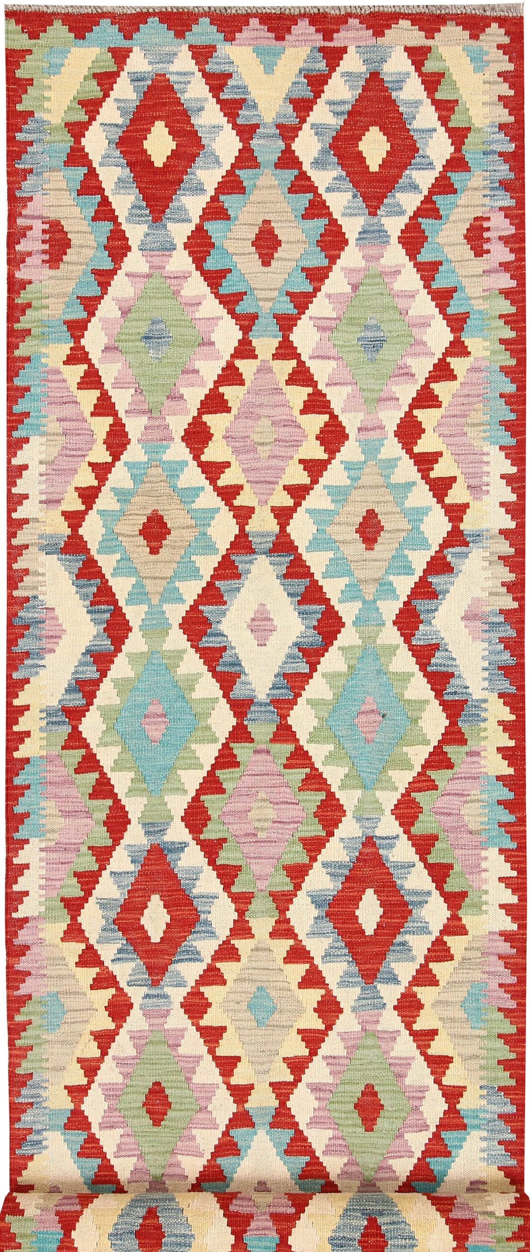 Afghan Kilim Rug 2' 4 x 6' 2 Flat-Weave