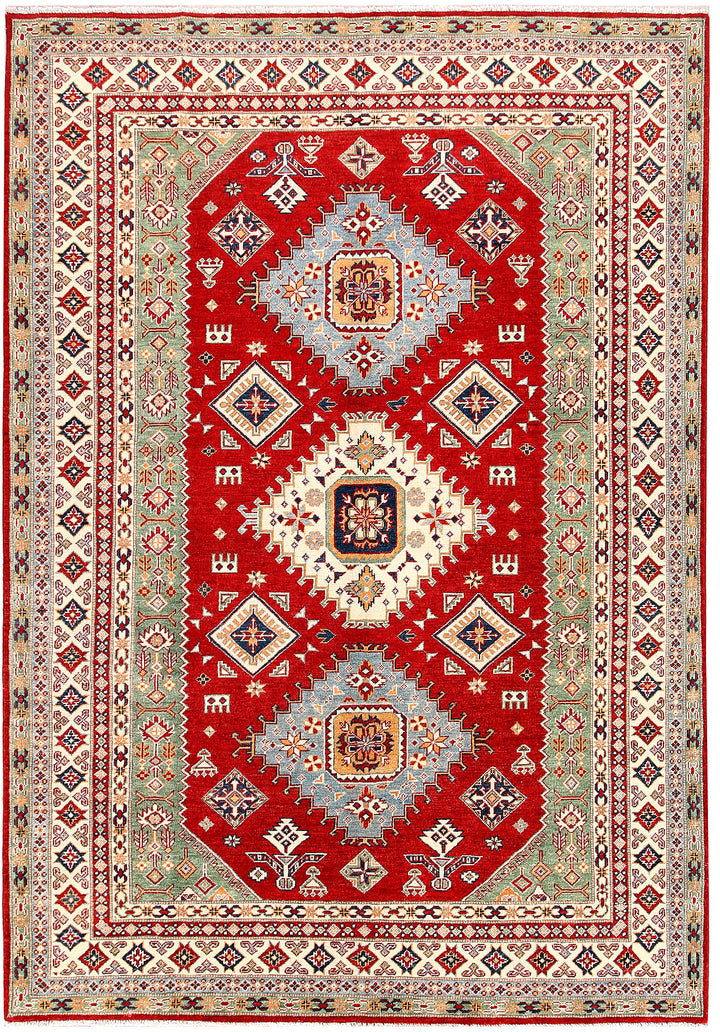 Firebrick Kazak 6' 7 x 9' 3 - No. 70155