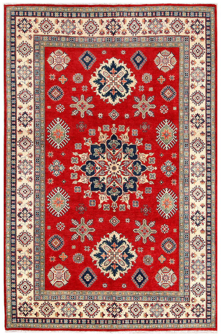 Firebrick Kazak 6' 5 x 9' 9 - No. 70156