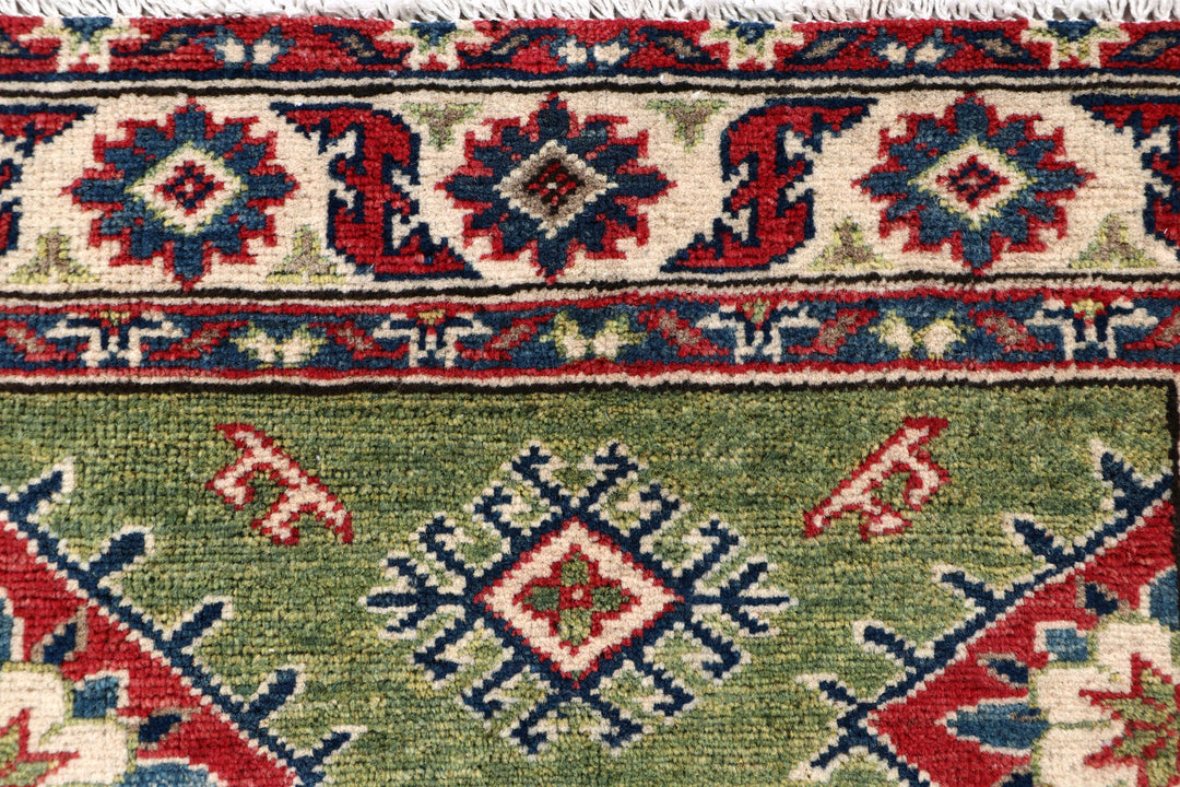 Dark Sea Green Kazak 2' 7 x 8' 10 - No. 70160