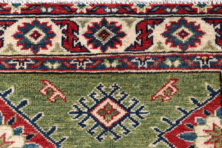 Dark Sea Green Kazak 2' 7 x 8' 10 - No. 70160