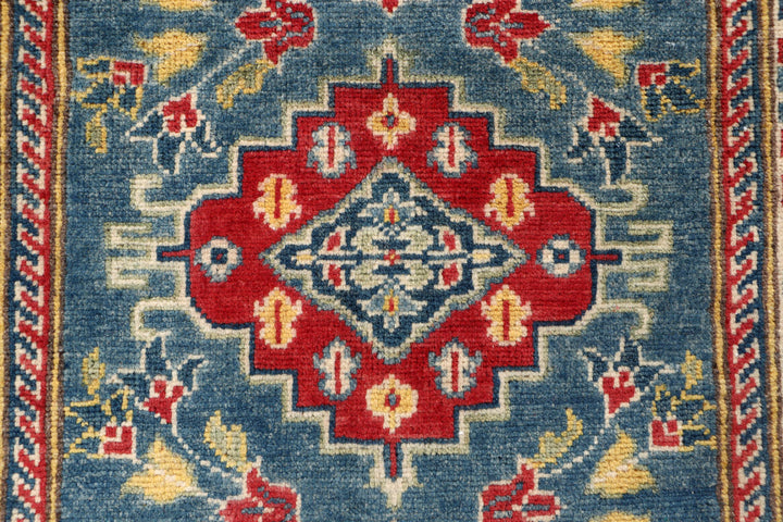 Steel Blue Kazak 2' 9 x 9' 7 - No. 70164