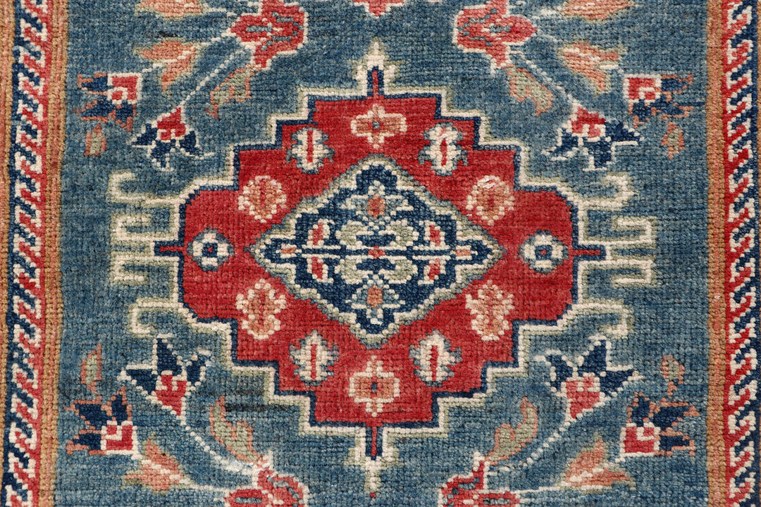 Steel Blue Kazak 2' 9 x 10' - No. 70166