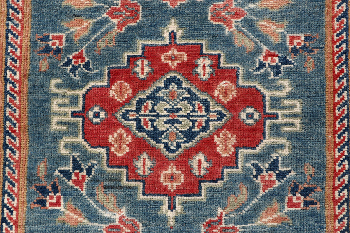 Steel Blue Kazak 2' 9 x 10' - No. 70166