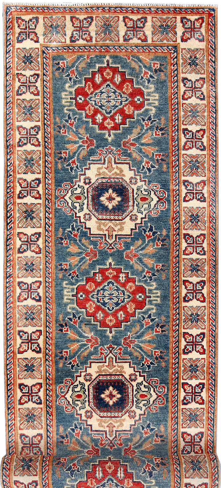 Steel Blue Kazak 2' 9 x 10' - No. 70166