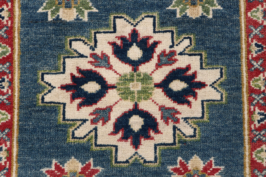 Steel Blue Kazak 2' 9 x 9' 2 - No. 70168