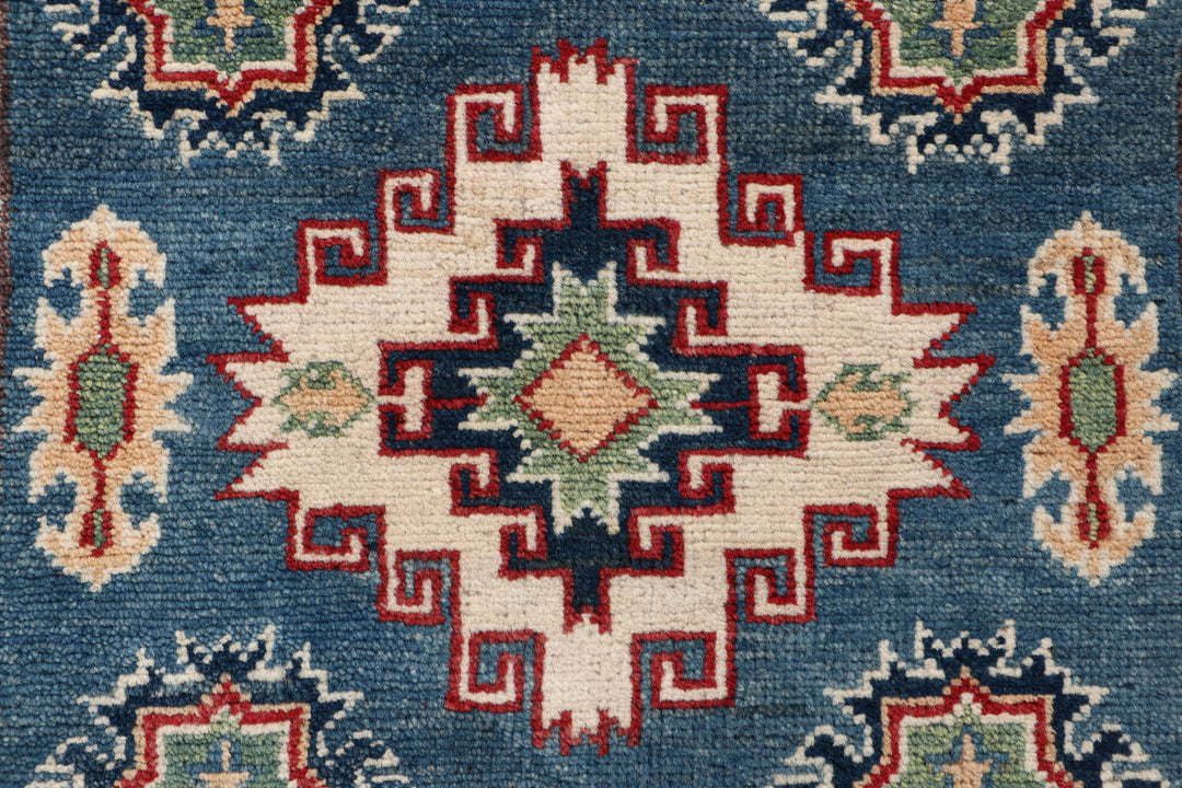 Steel Blue Kazak 2' 7 x 6' 3 - No. 70169