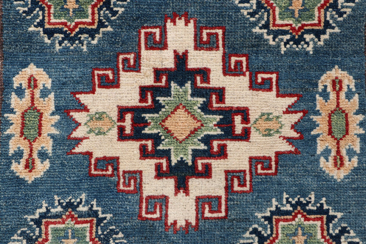 Steel Blue Kazak 2' 7 x 6' 3 - No. 70169