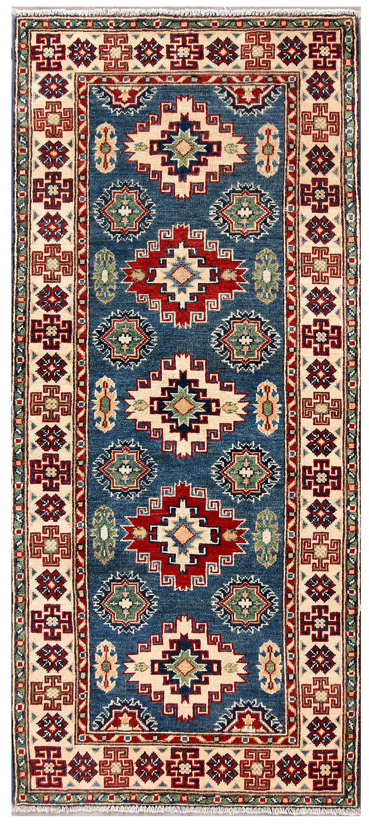 Steel Blue Kazak 2' 7 x 6' 3 - No. 70169