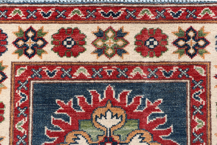 Steel Blue Kazak 2' 9 x 8' 10 - No. 70175