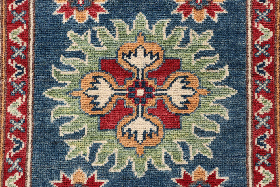 Steel Blue Kazak 2' 9 x 8' 10 - No. 70175