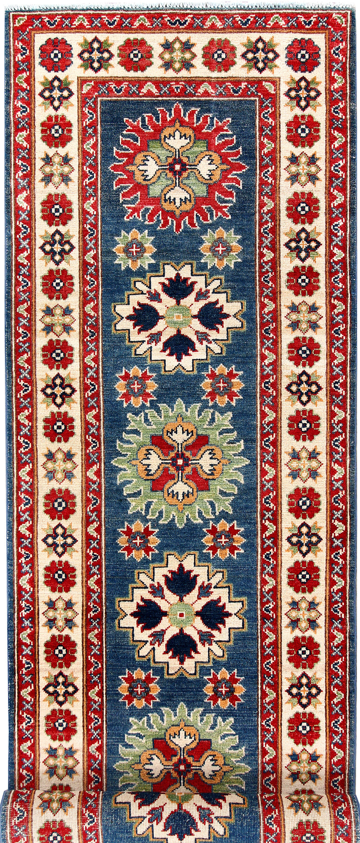 Steel Blue Kazak 2' 9 x 8' 10 - No. 70175