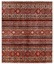 Multi Colored Kazak 8' 2 x 9' 8 - No. 70199
