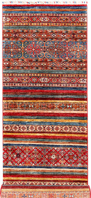 Multi Colored Kazak 2' 8 x 9' 9 - No. 70230