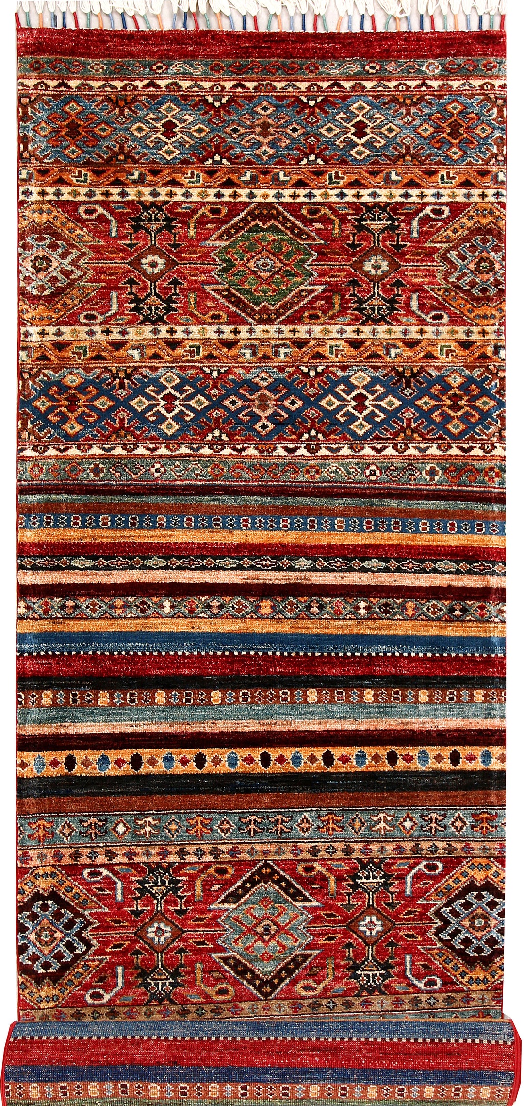 Multi Colored Kazak 2' 10 x 9' 10 - No. 70244