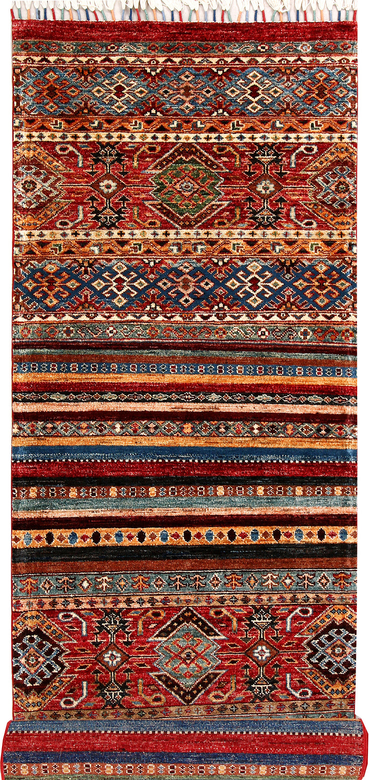 Multi Colored Kazak 2' 10 x 9' 10 - No. 70244