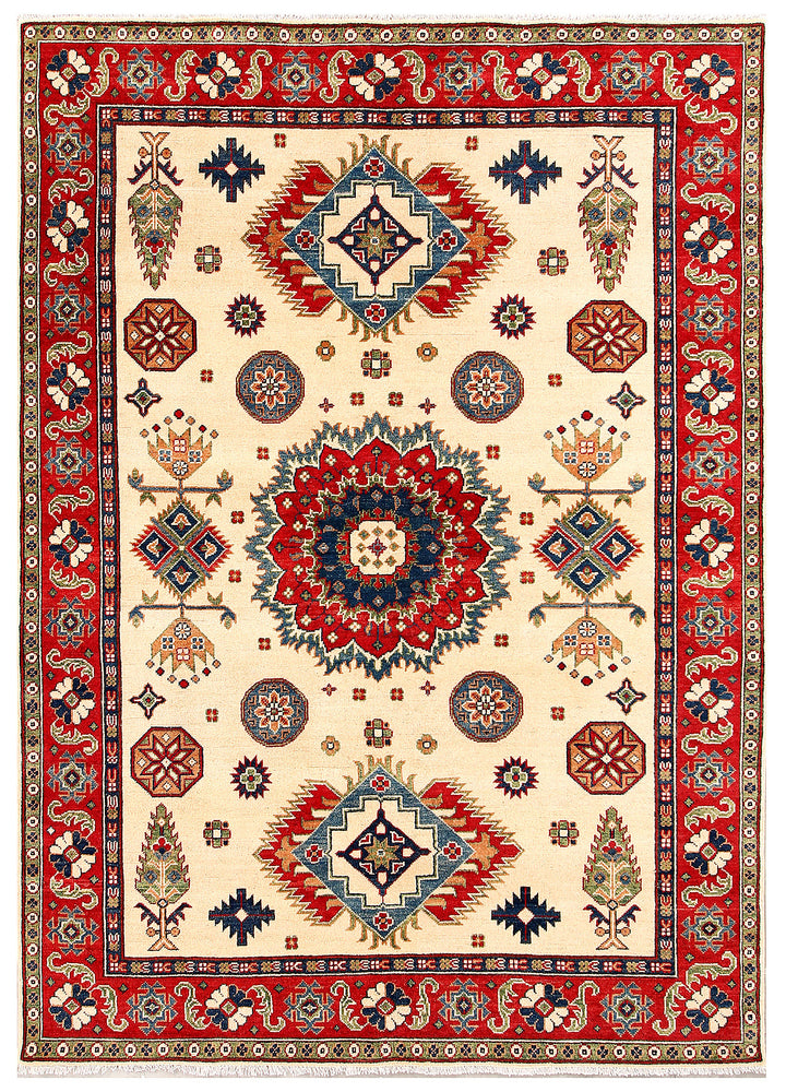 Blanched Almond Kazak 5' 7 x 7' 10 - No. 70258