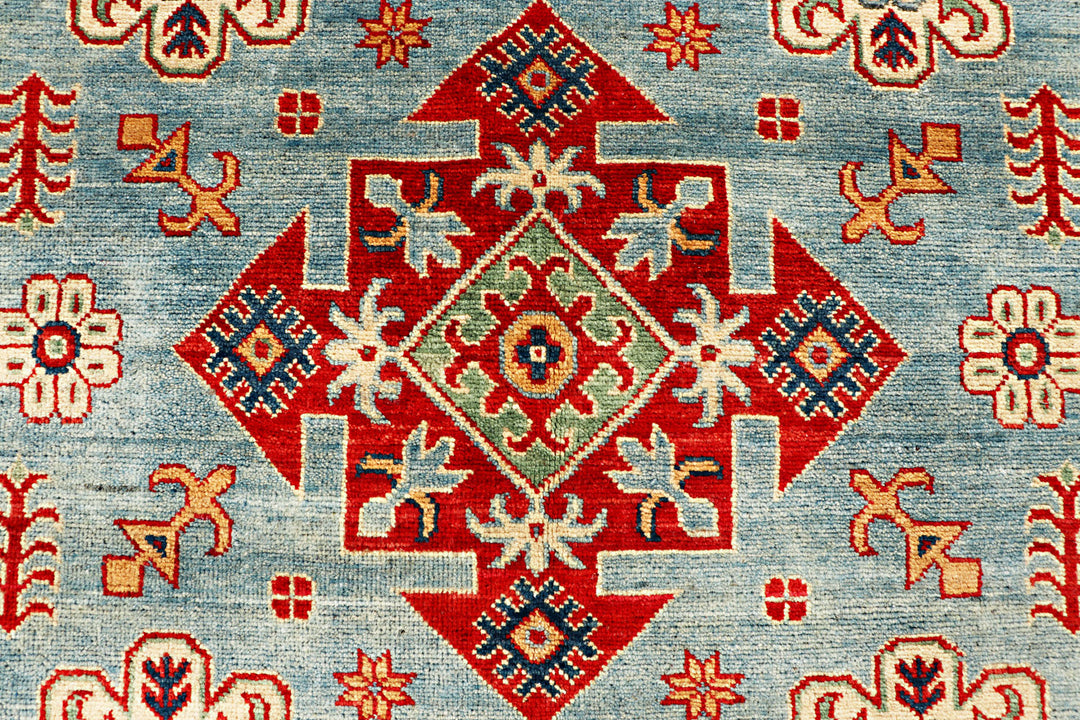 Light Blue Kazak 5' 3 x 6' 7 - No. 70260