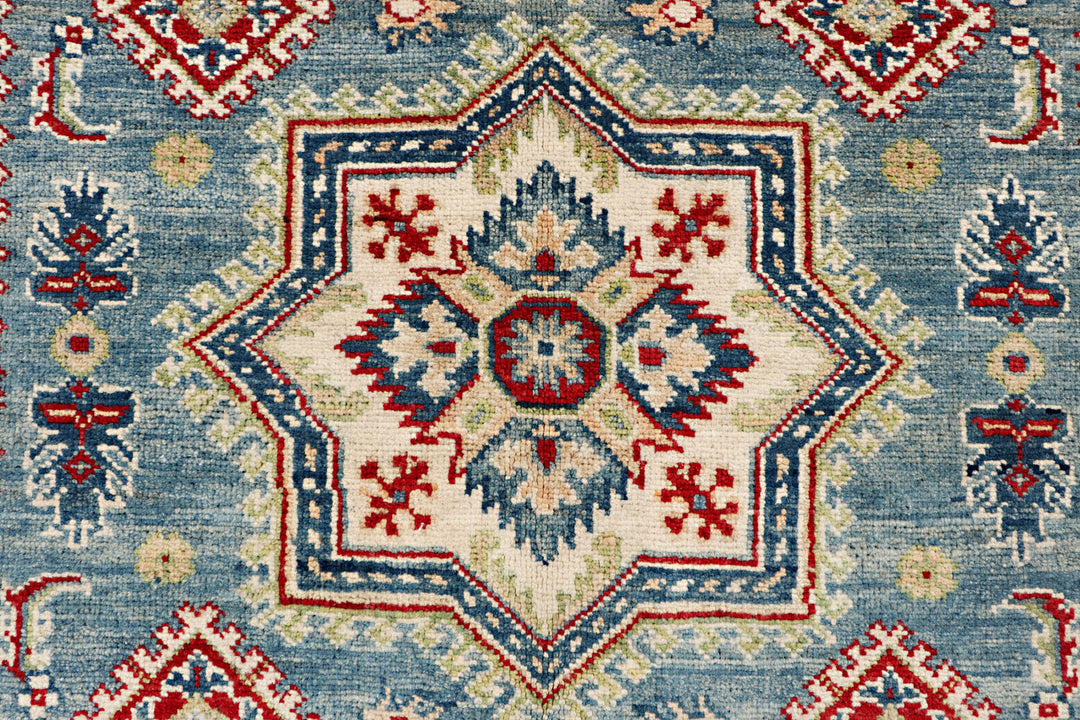 Steel Blue Kazak 5' x 6' 5 - No. 70261