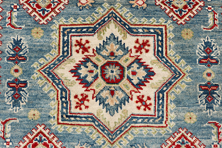 Steel Blue Kazak 5' x 6' 5 - No. 70261