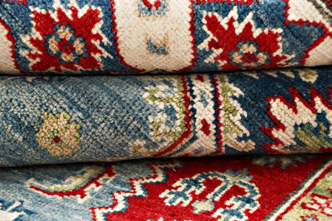 Steel Blue Kazak 5' x 6' 5 - No. 70261