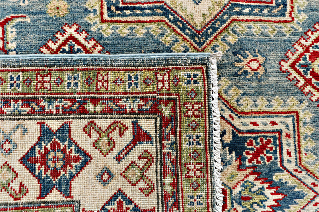 Steel Blue Kazak 5' x 6' 5 - No. 70261